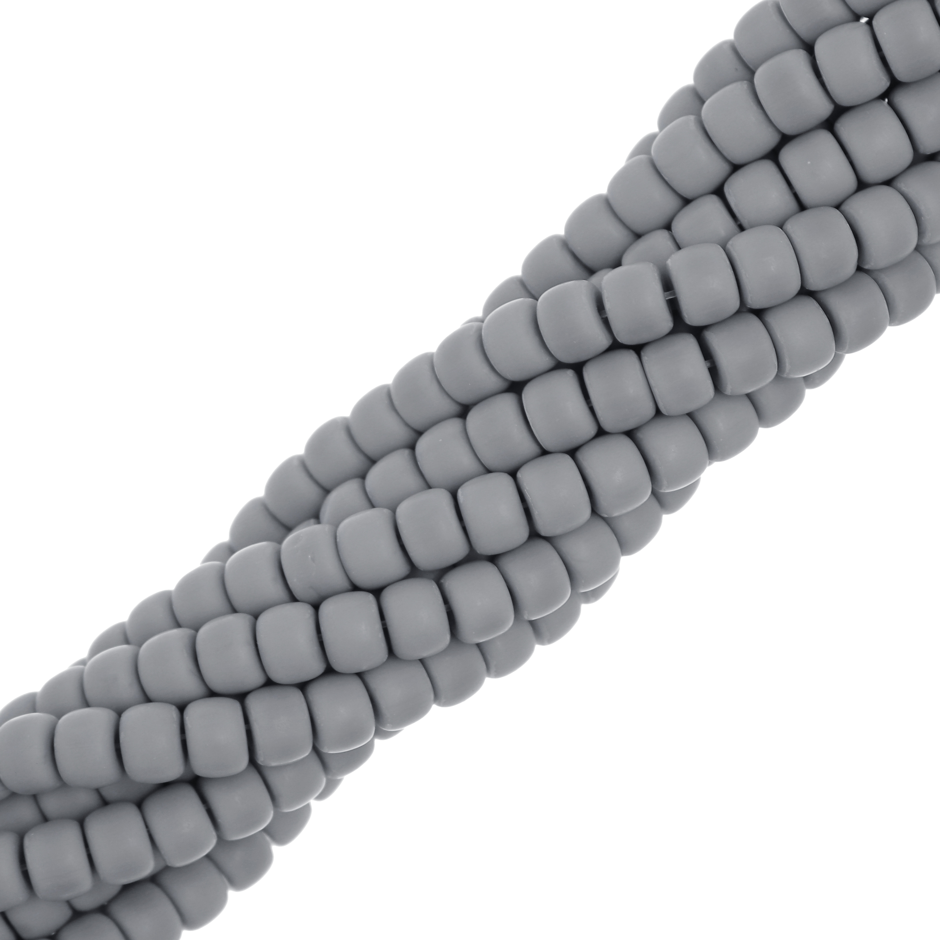 Filo di Rondelle in Vetro, 8,2x6 mm., colore Grigio Opaco