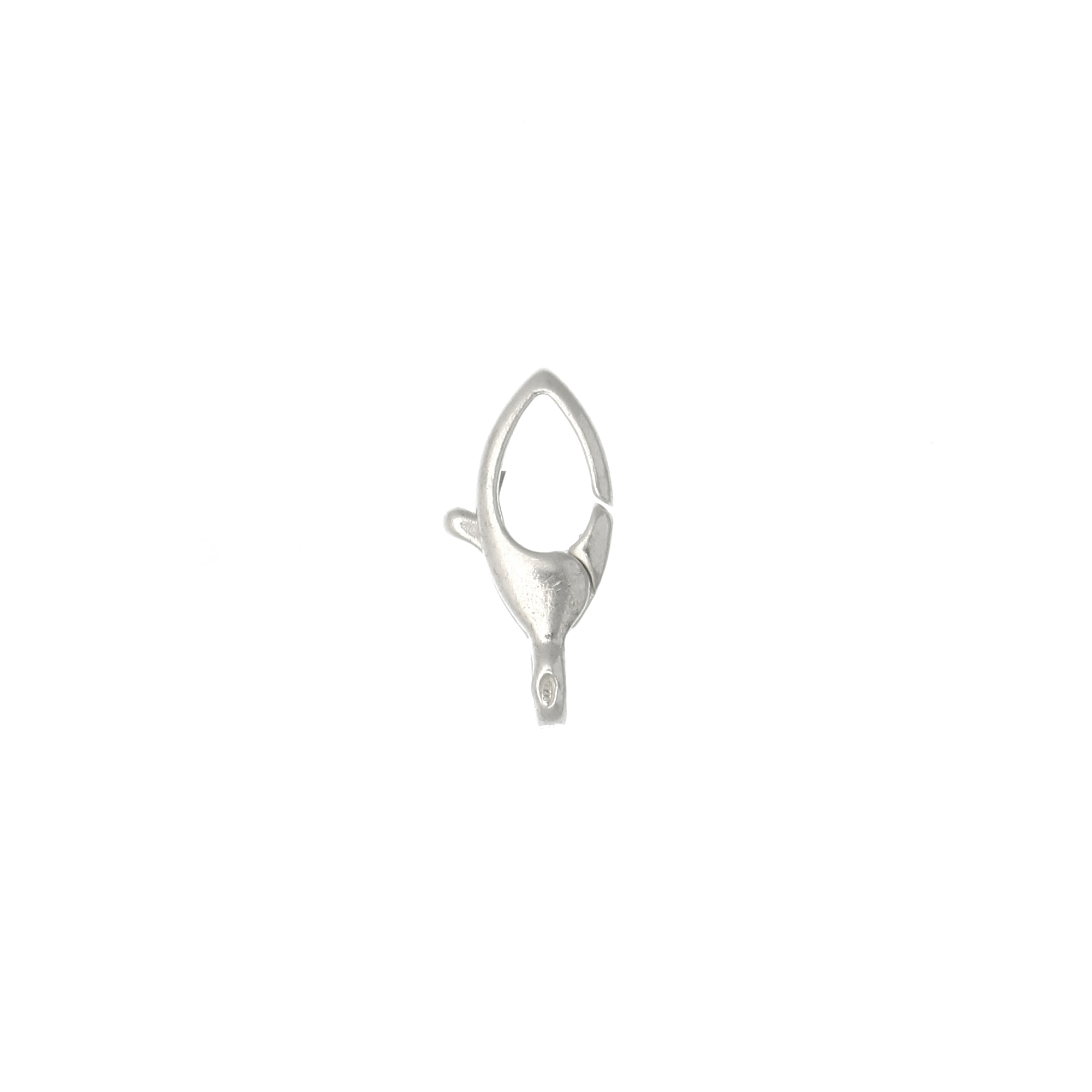 Moschettone a chicco di riso 14x7 mm. Argento 925