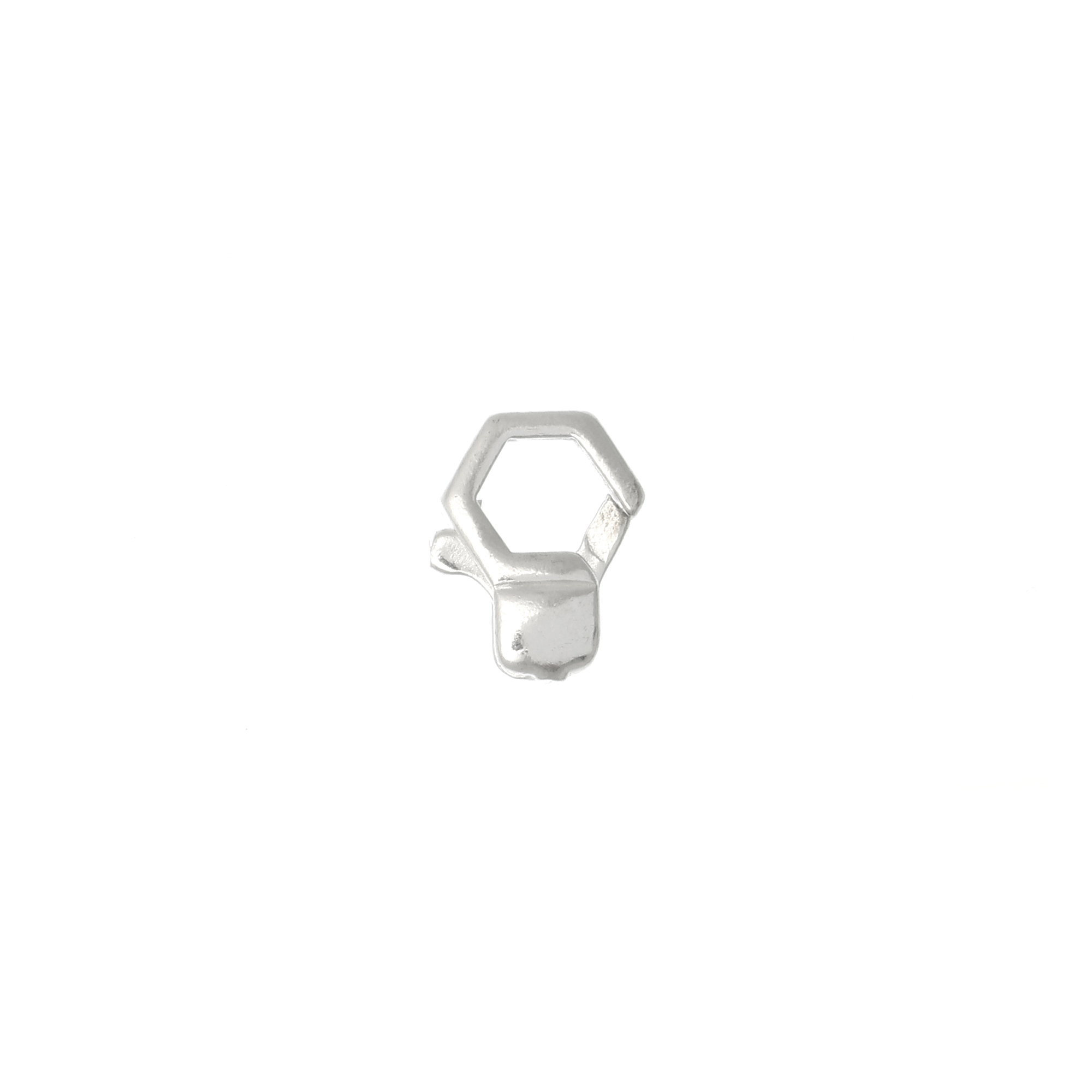 Moschettone esagonale 11 mm. Argento 925