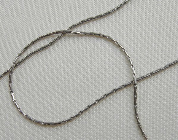 Catena a Cobra sottile in Argento 925 Argento Rodiato 925