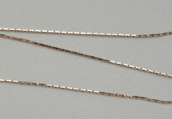 Catena a Cobra sottile in Argento 925 Argento Rosato 925