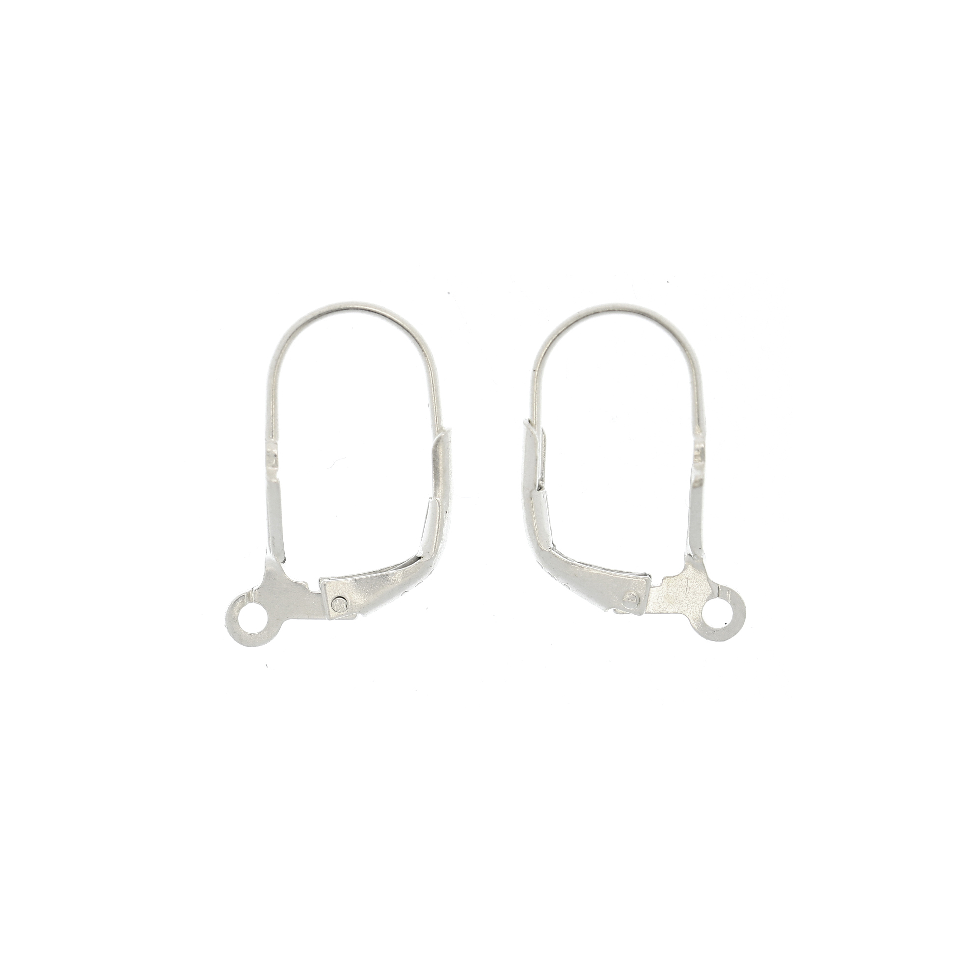 Monachella chiusa, in Argento 925, lunghezza 18mm., con un anellino tondo chiuso sotto