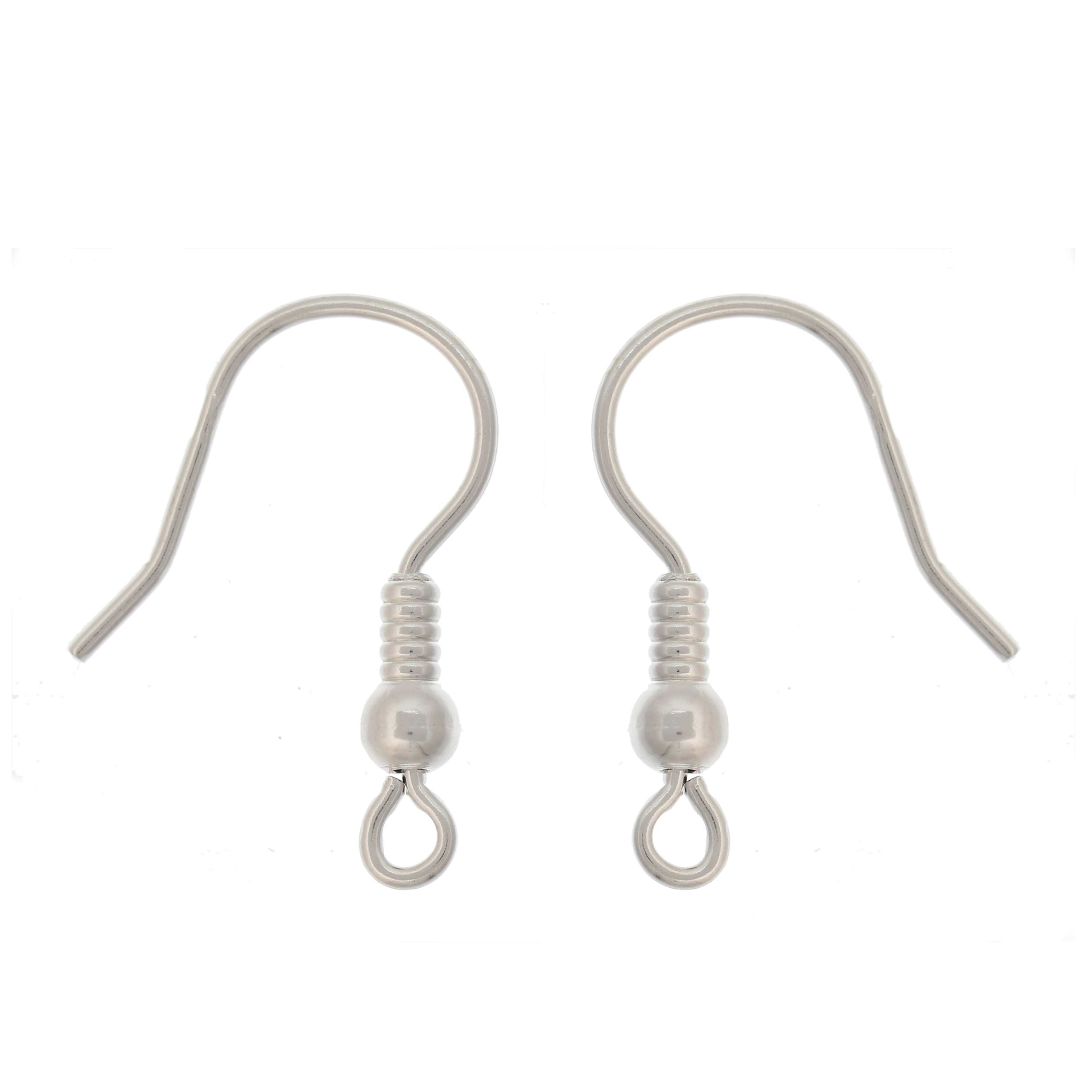 Monachella con spirale e pallina, lunghezza 20 mm., in Argento 925