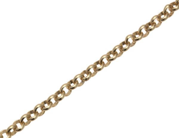 Catena tonda rollò, in alluminio, diametro anello 4,5 mm.