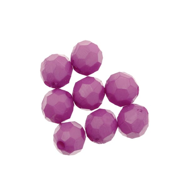 Palla in resina sfaccettata, color Viola