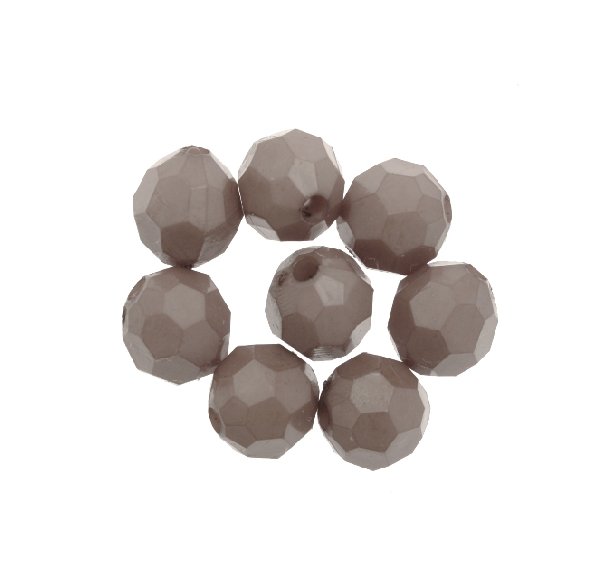 Palla in resina sfaccettata, color Grigio