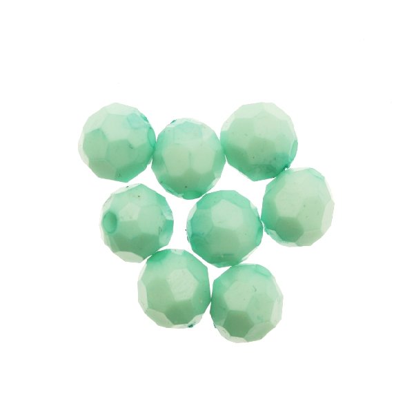 Palla in resina sfaccettata, color Verde Menta