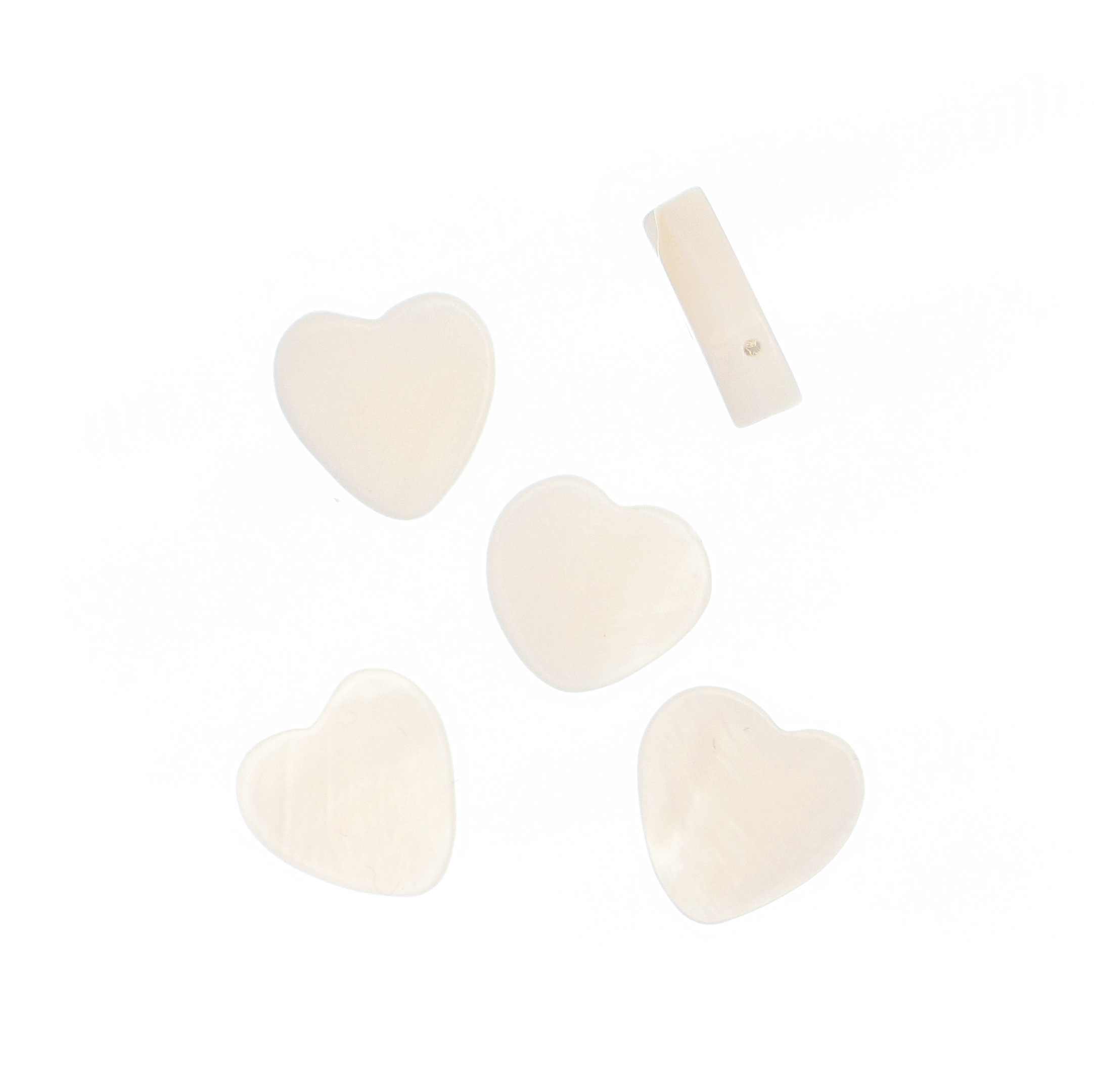 Distanziatore a forma di Cuore in Madreperla, 12x11mm.