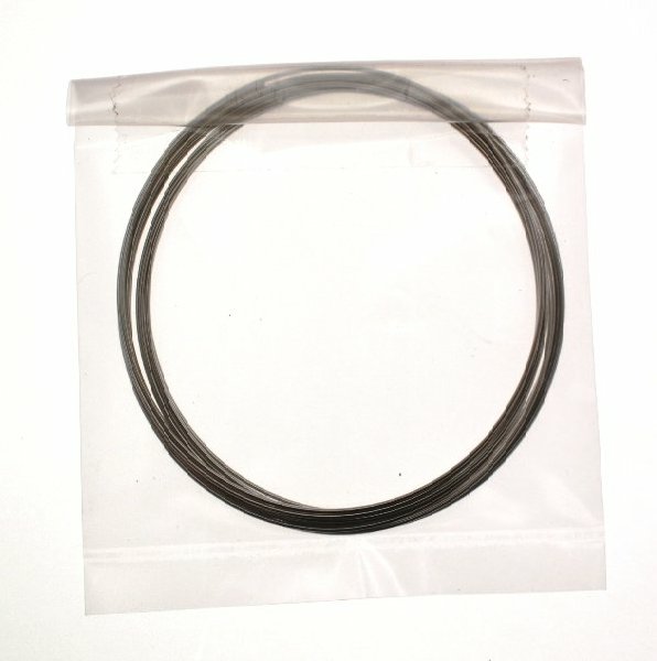 Busta contenente 12 giri di filo armonico per bracciale, colore Argentato Rodio