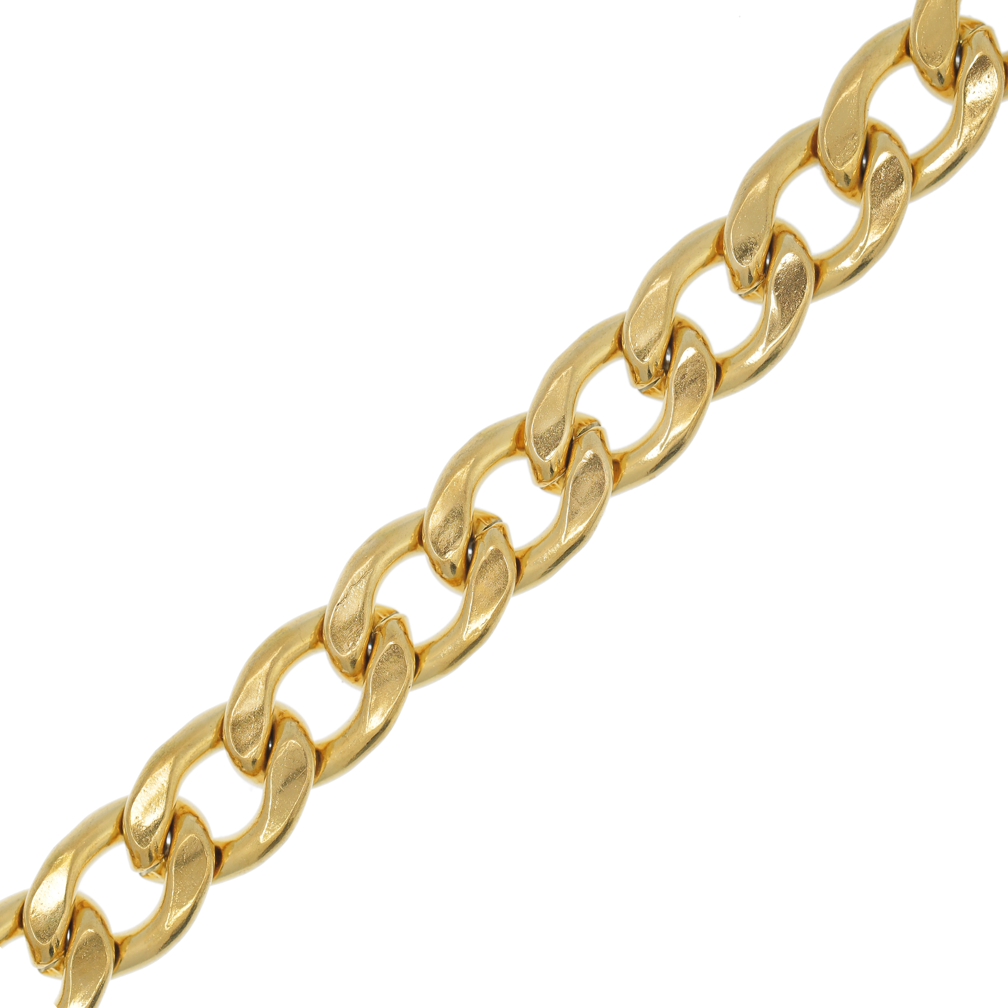 Catena grumetta piatta, in Acciaio, dimensione anello 11x7,7 mm.
