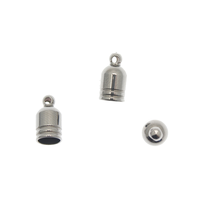 Terminale per cordoncini, in Acciaio, 4x9 mm.