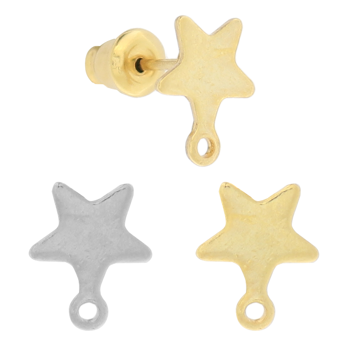 Perno a forma Stella, 8x10 mm., in Acciaio
