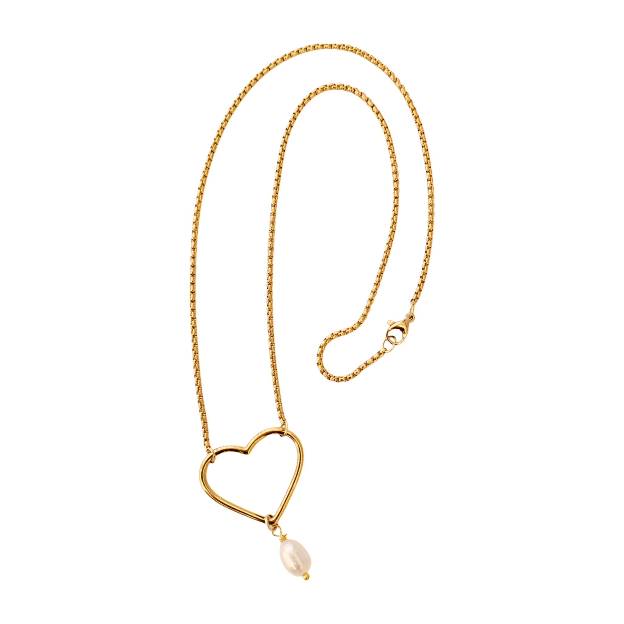 Kit Collana CUORE (variante colore rodio)