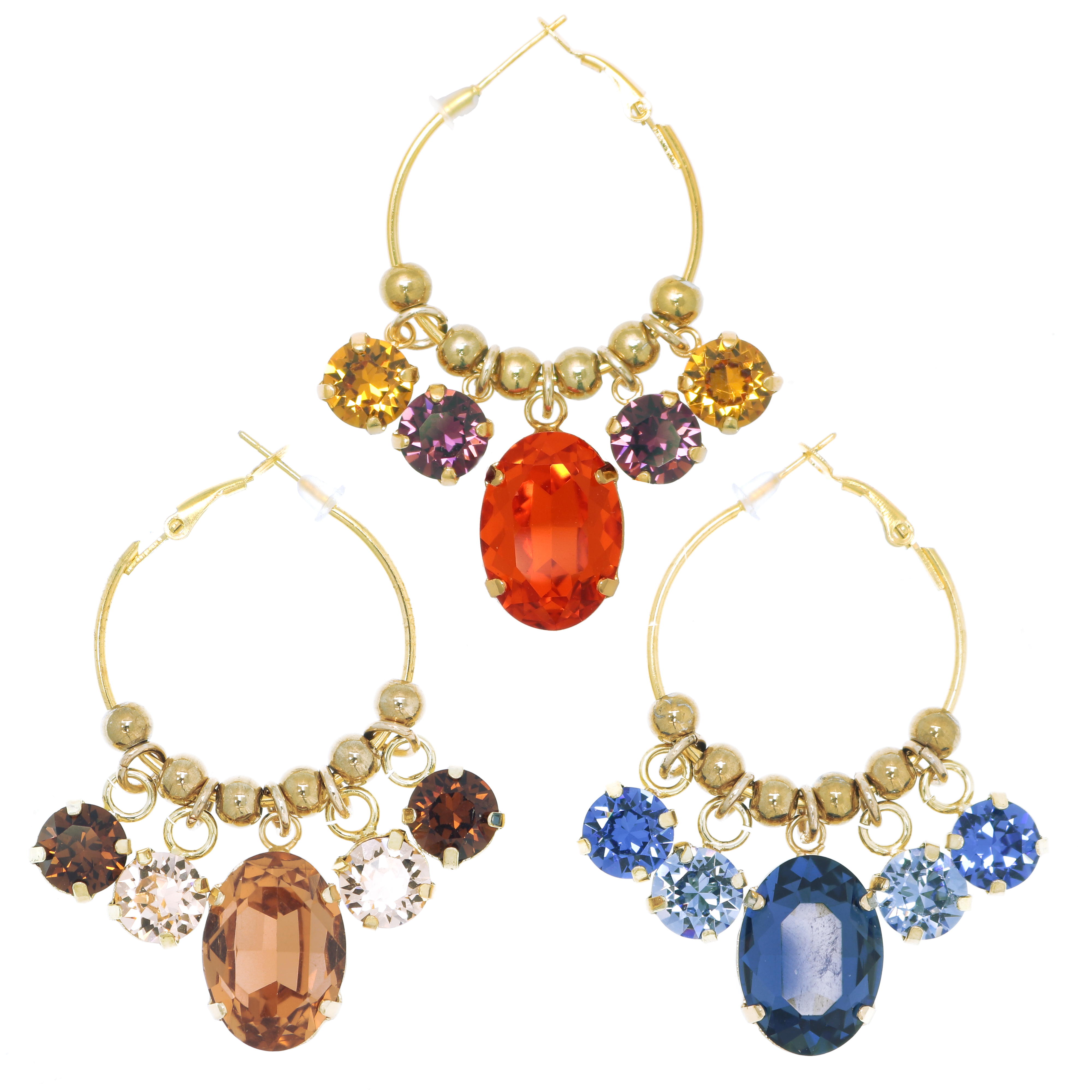 Kit Orecchini Strass