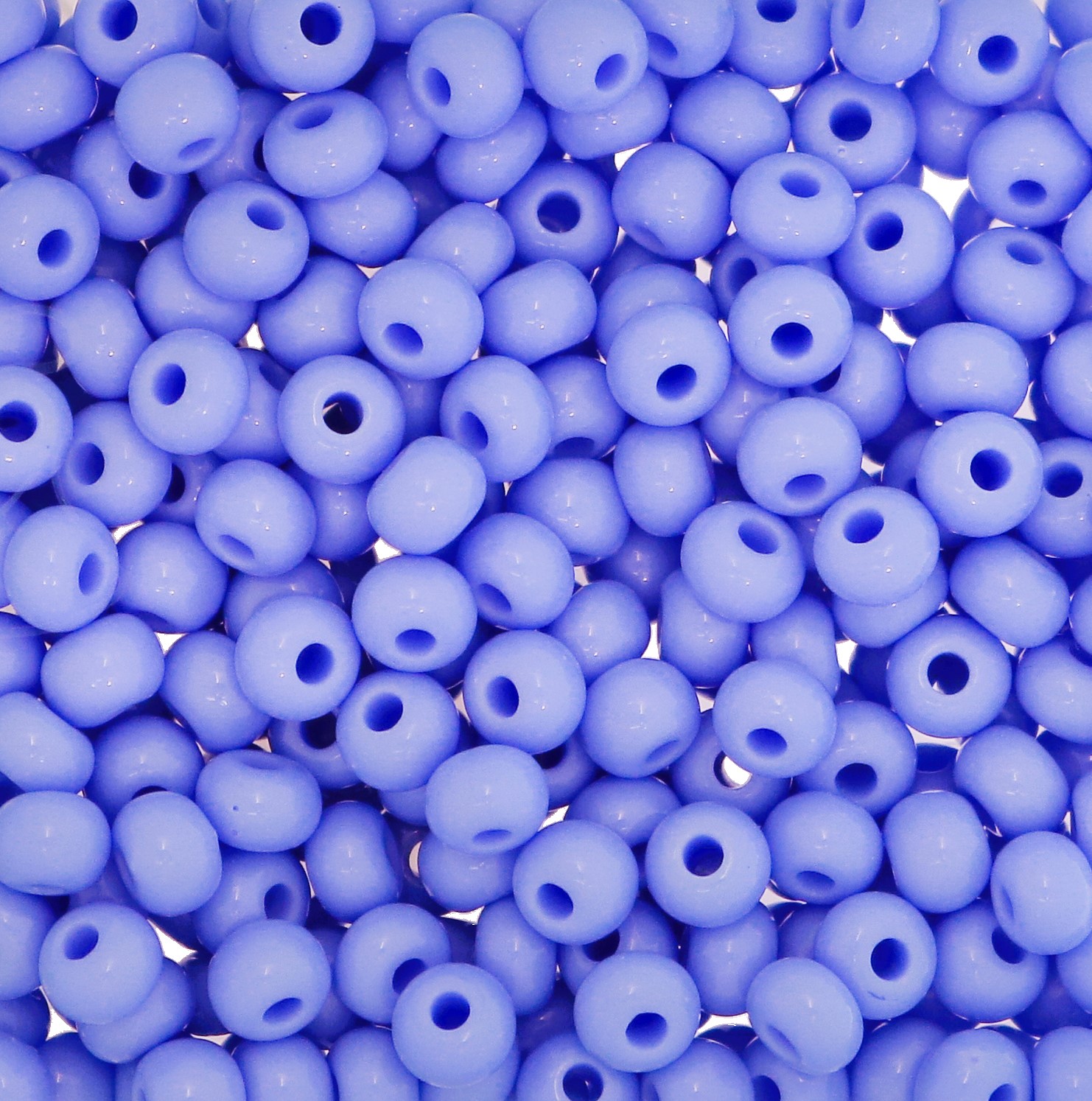 Conteria in vetro, dimensione 4,5x3mm., colore Zaffiro opaco