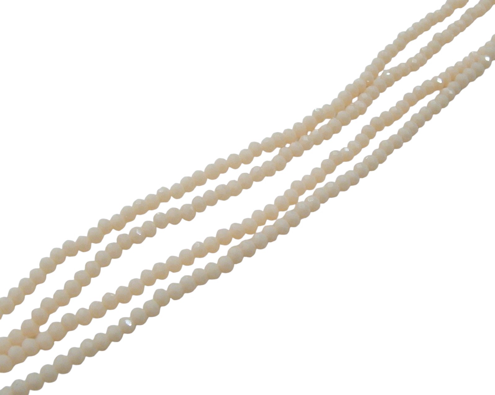 Filo di Cipollotti in Cristallo, 3x2mm., colore CIPRIA PIENO LUCIDO