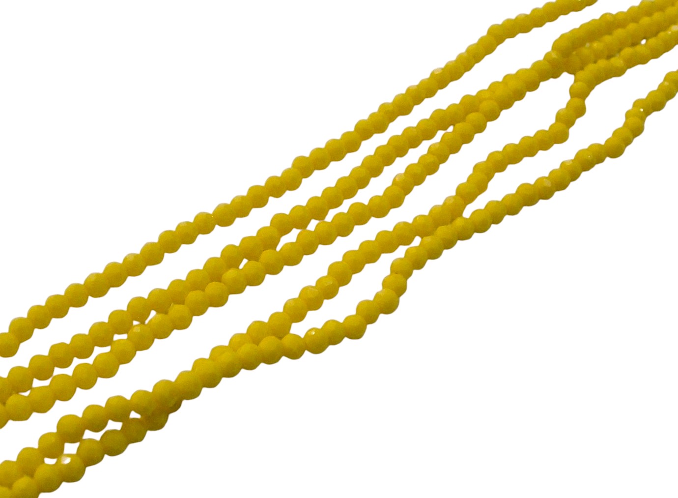 Filo di Cipollotti in Cristallo, 3x2mm circa, colore GIALLO SOLE PIENO LUCIDO
